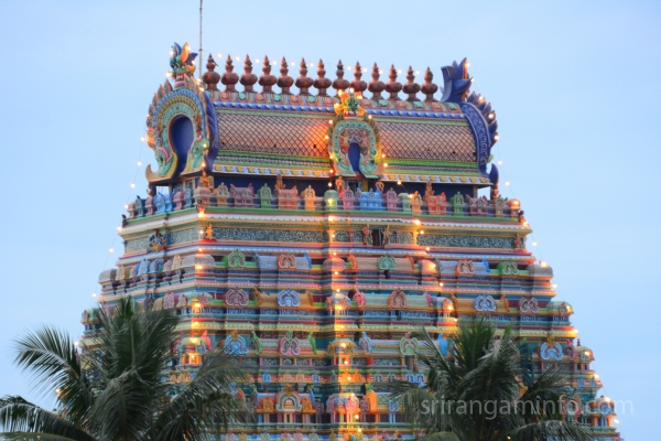 kumbabishekam Srirangam east gopuram